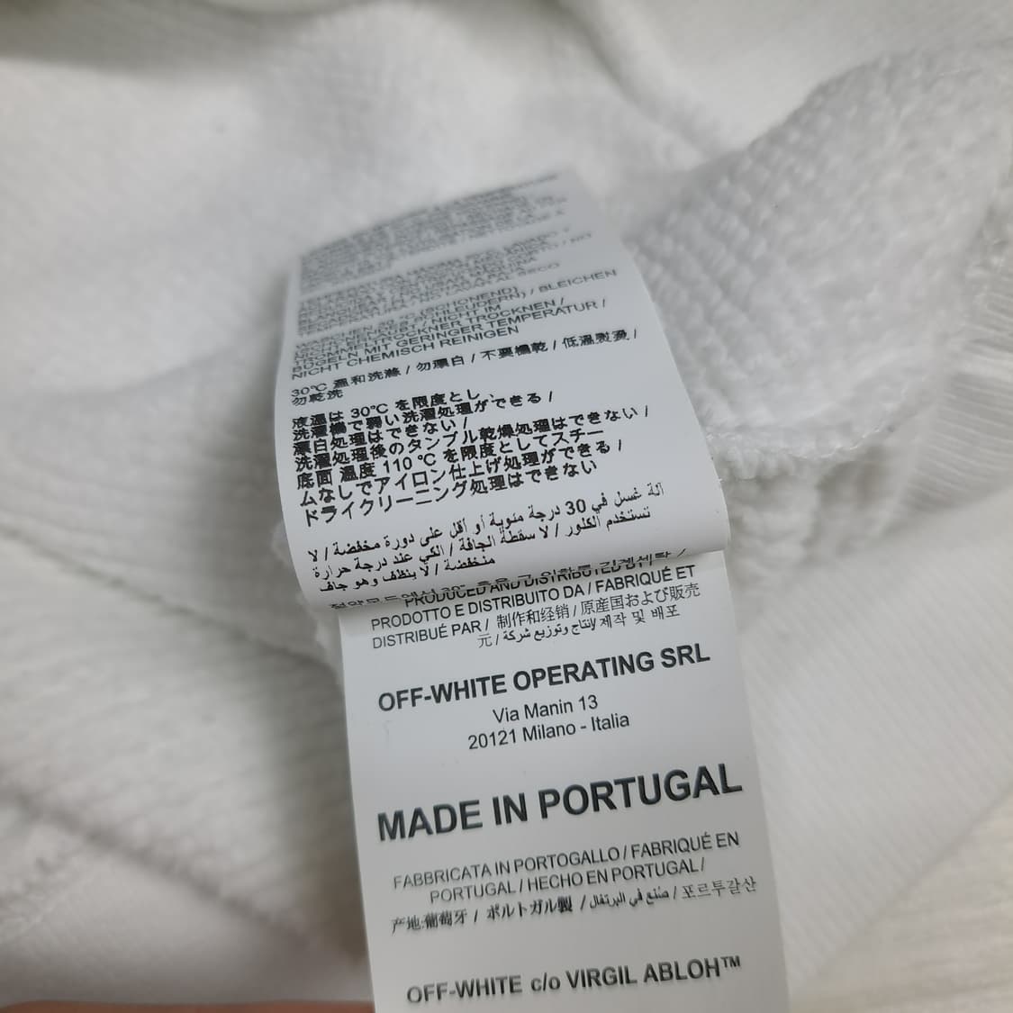 OFF WHITE 오프화이트 맨투맨 xs 상품이미지7