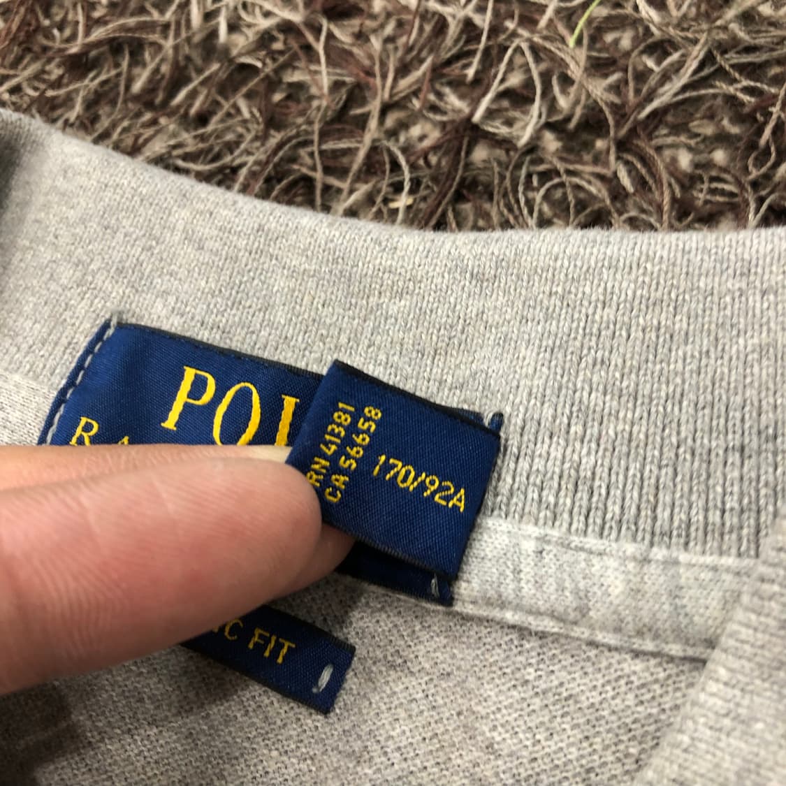 폴로 랄프로렌 그레이 카라 PK 반팔 티셔츠 상품이미지4