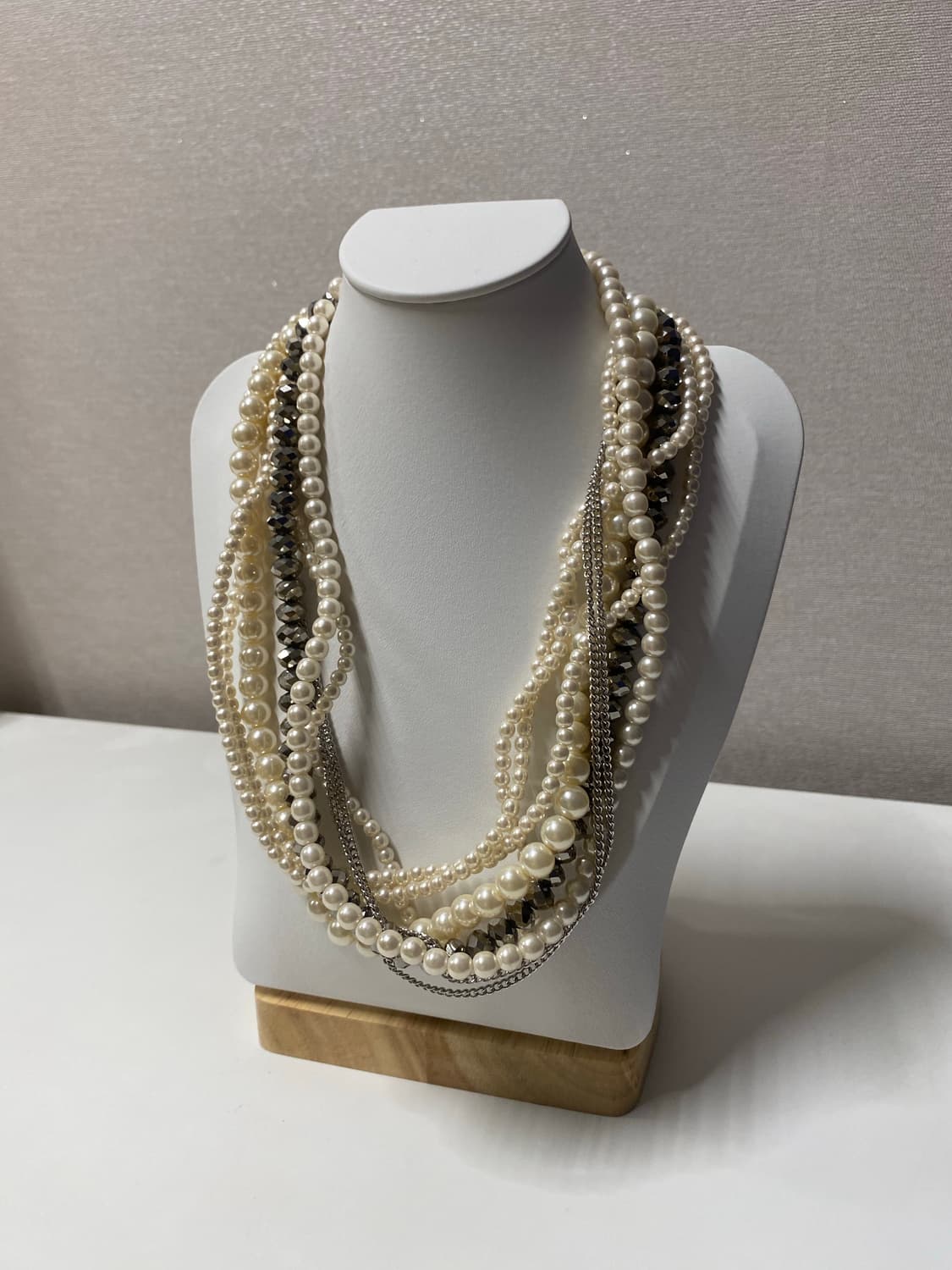 진주 레이어드 목걸이 빈티지 상품이미지2