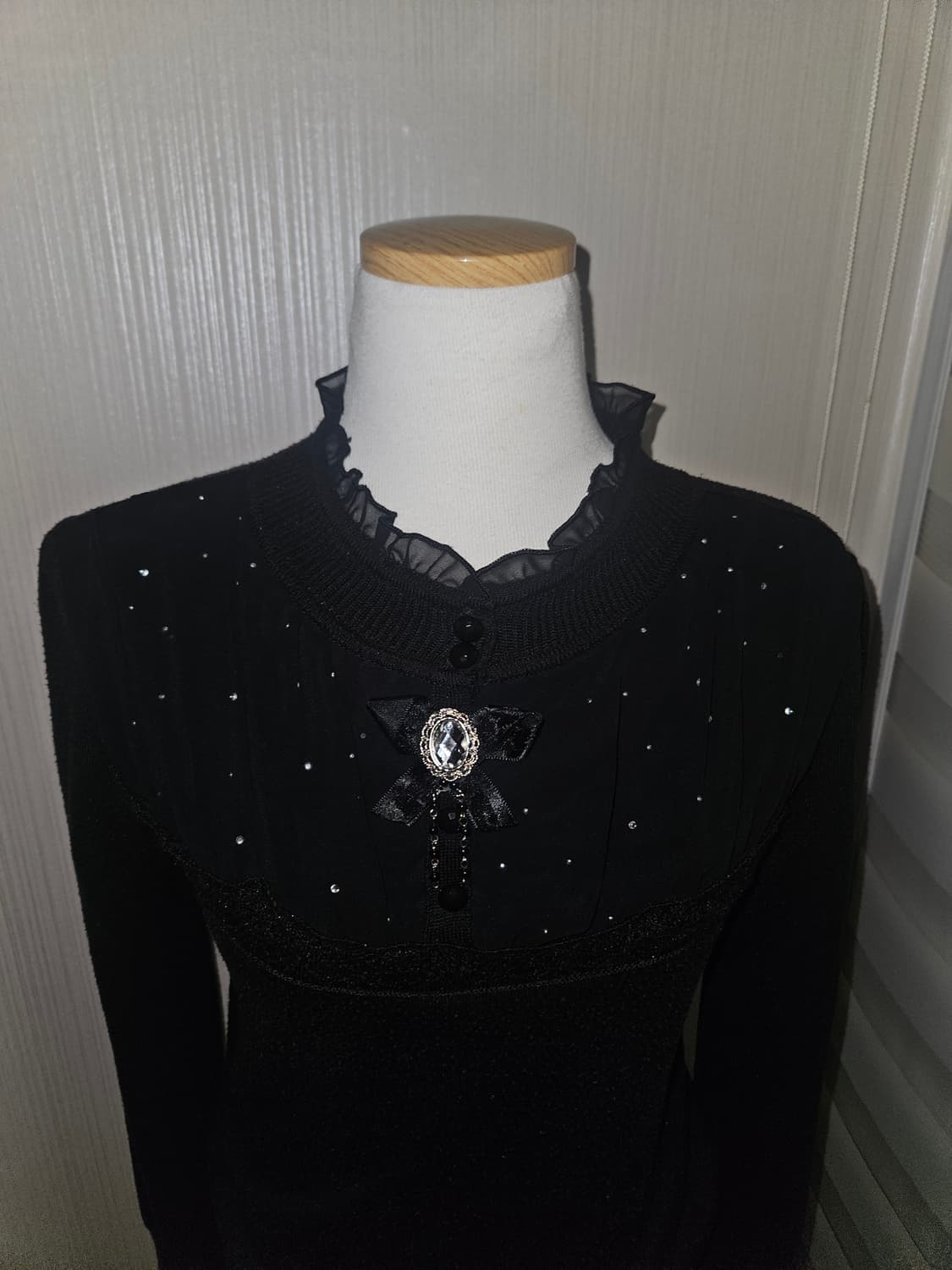 creatore 공겜여주 주얼리 니트 블라우스 상품이미지2