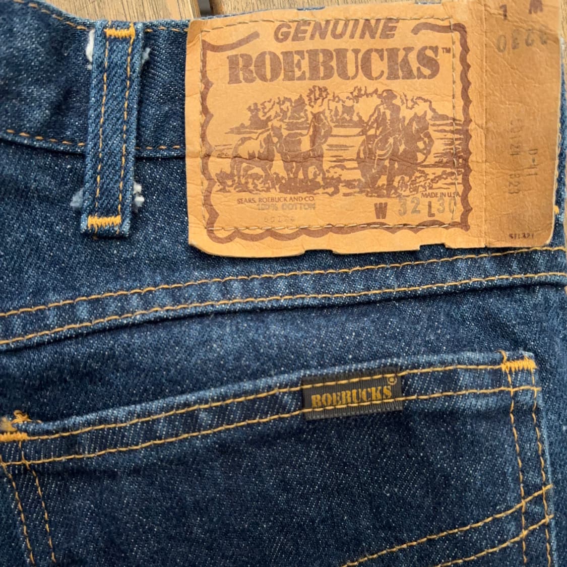 로벅스 ROEBUCKS 부츠컷 데님 팬츠 (미국 생산,데드 스탁) 상품이미지8