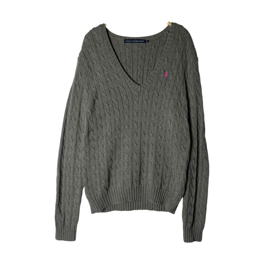 [Ralph Lauren Sport] 랄프로렌 스포츠 꽈배기 브이넥 니트 상품이미지1