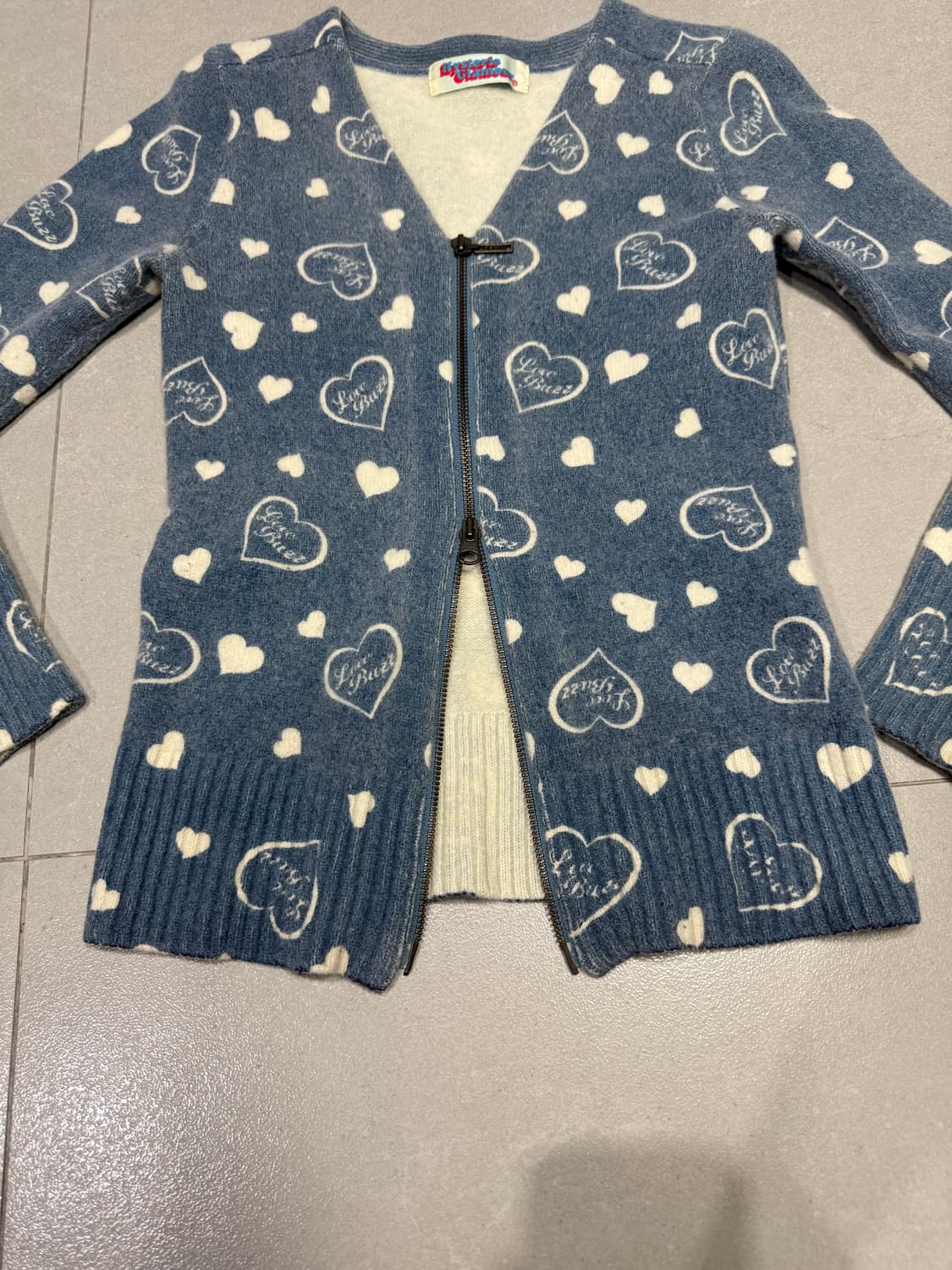 히스테릭 글래머 아카이브 하트패턴 울 100% 가디건 자켓 상품이미지3