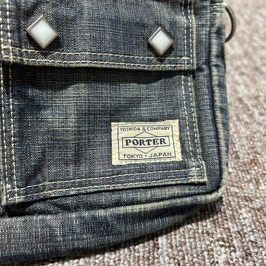 요시다 포터 코튼 데님 크로스백 숄더백 P26 상품이미지3