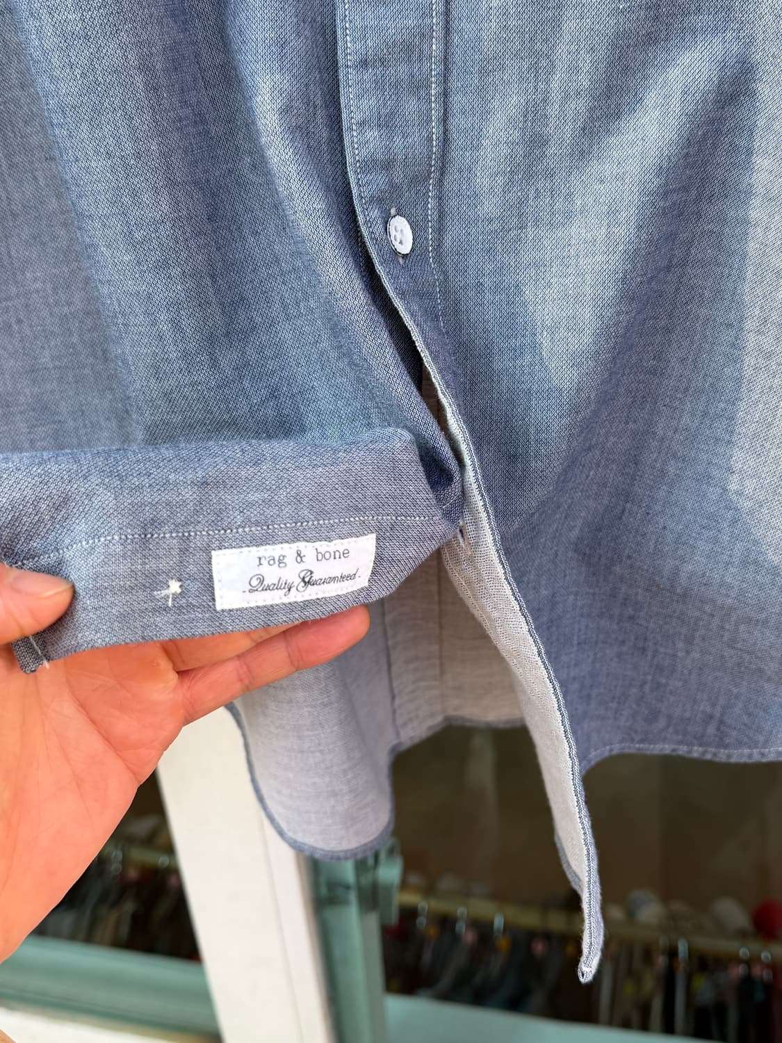 Rag&Bone 래그앤본 슬림핏 코튼 셔츠 L 상품이미지6