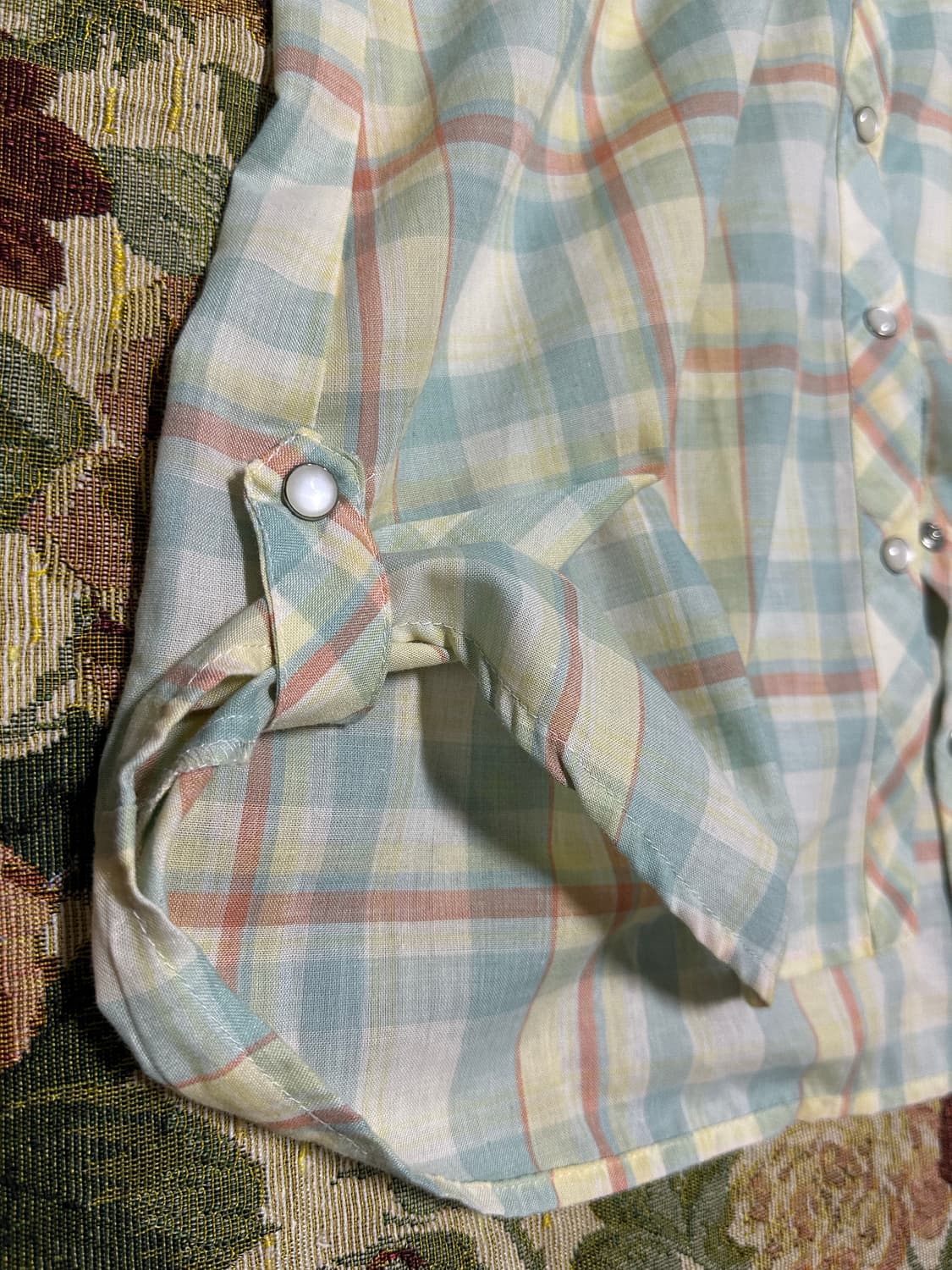 빈티지 체크셔츠 원피스 상품이미지3