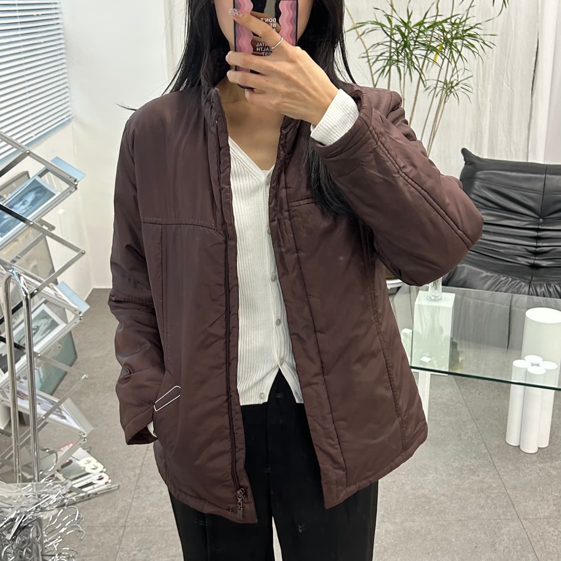 ADDRESS 스탠칼라 패딩자켓 상품이미지1