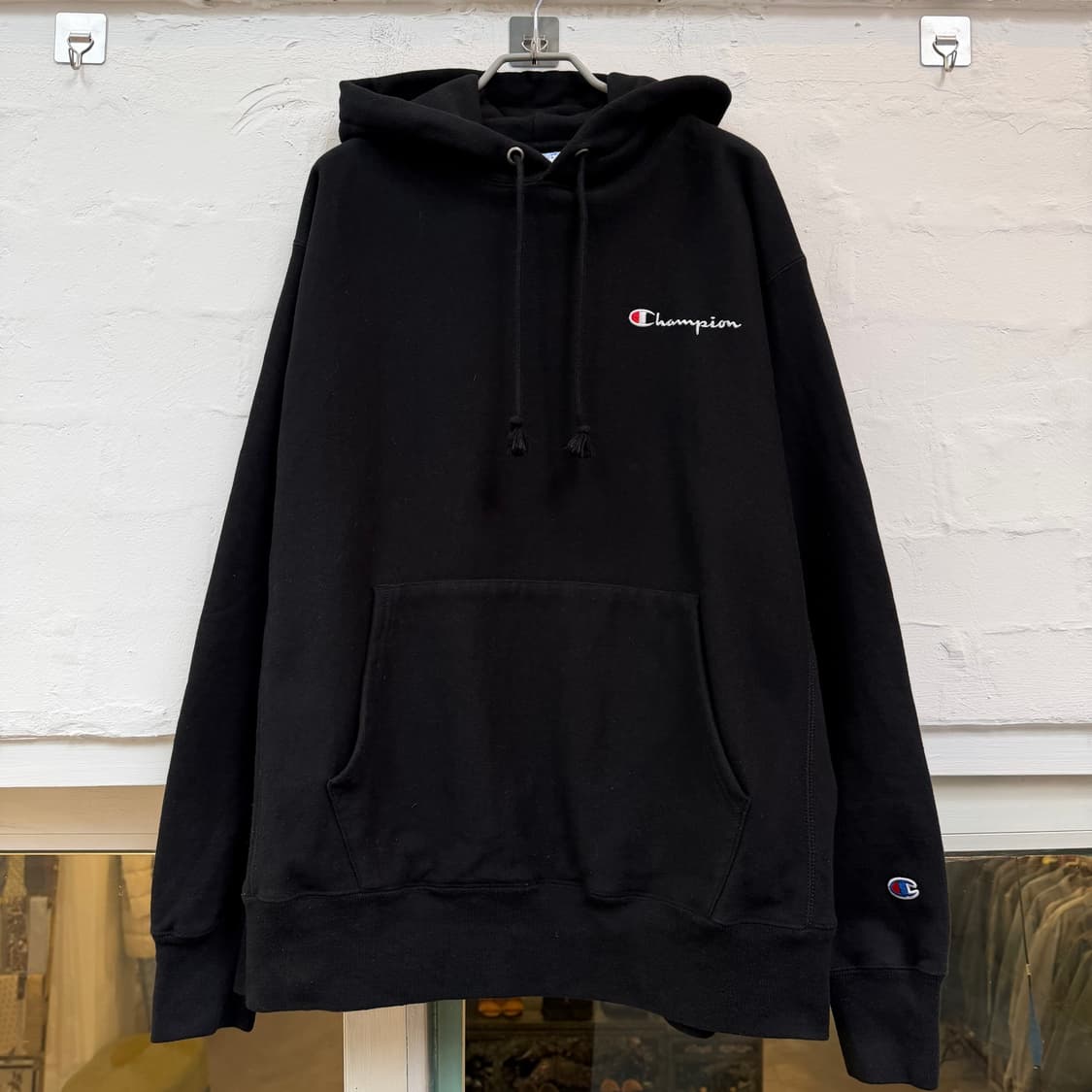Champion 챔피온 리버스위브 후드티 블랙 L 상품이미지1