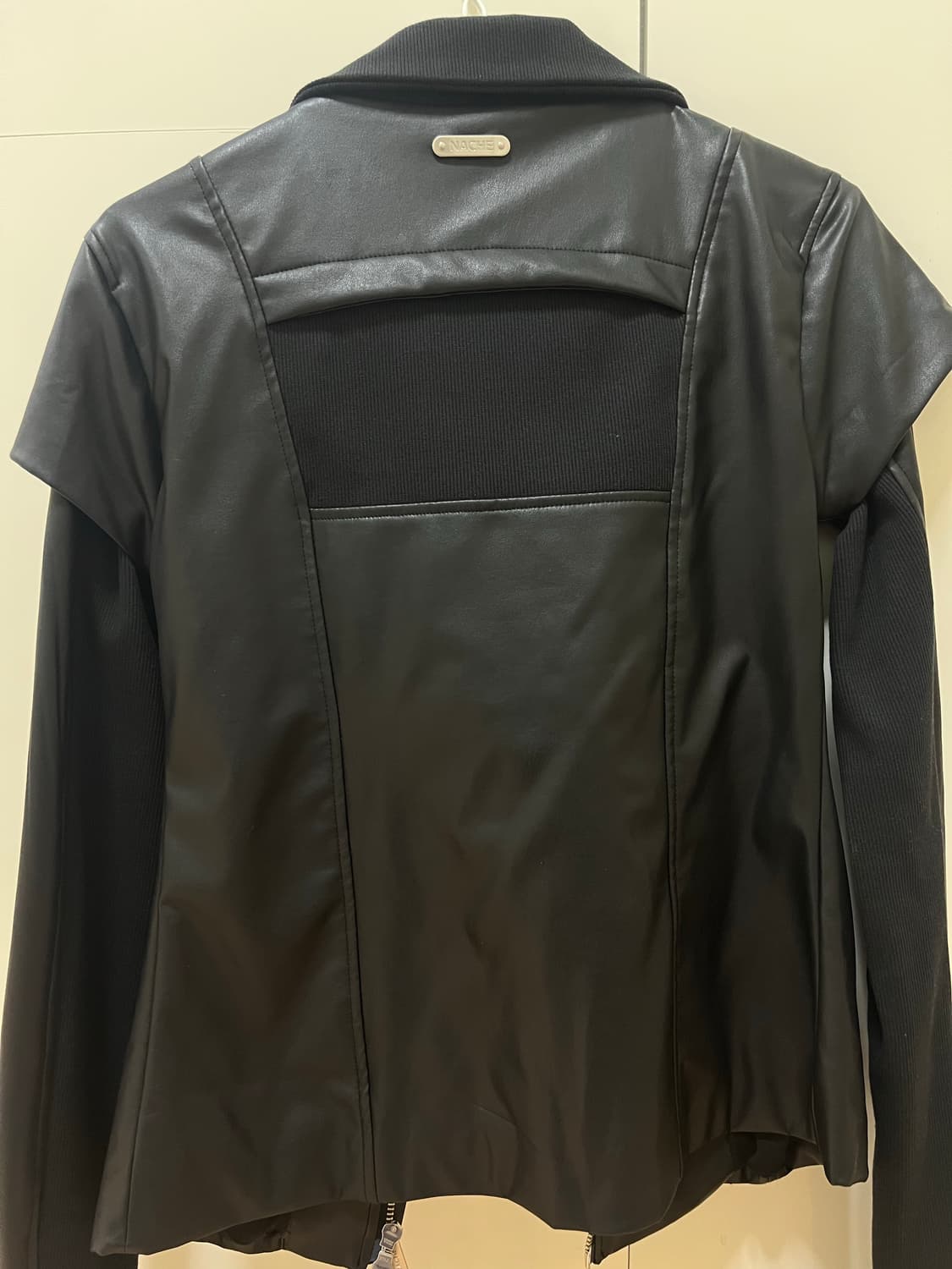 NACHE 2-WAY SLIM FAUX LEATHER RIDER JACK 상품이미지2