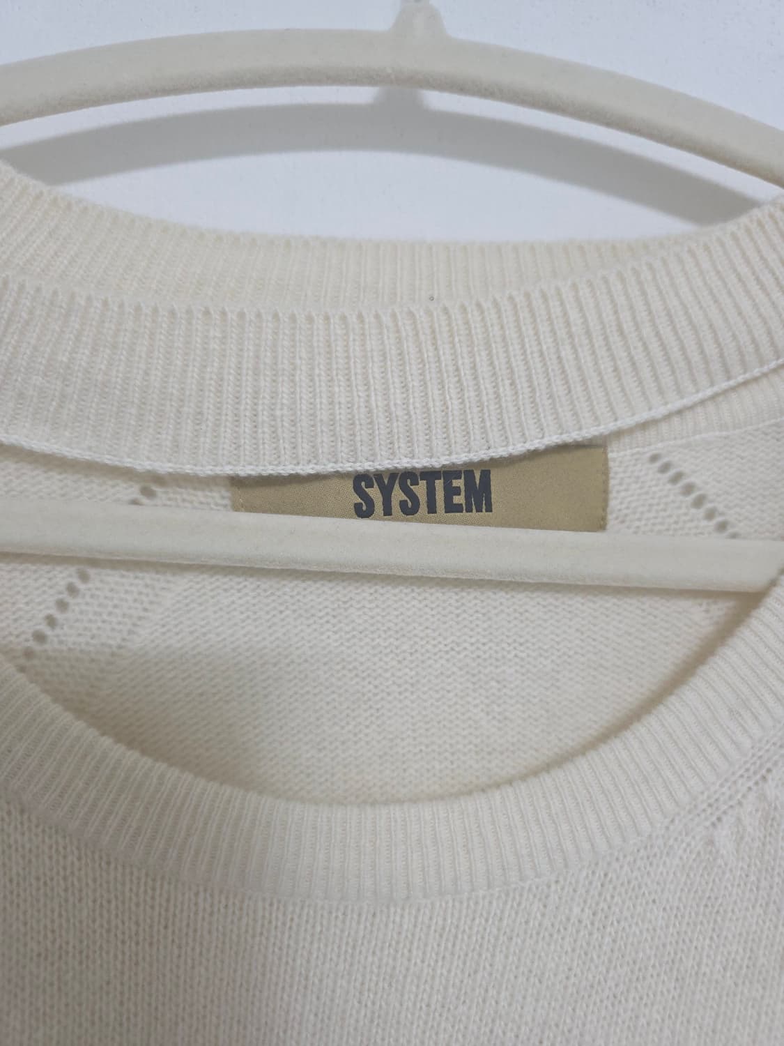 시스템 SYSTEM 레이어드넥 울캐시미어 니트 100ㅡ110 상품이미지2