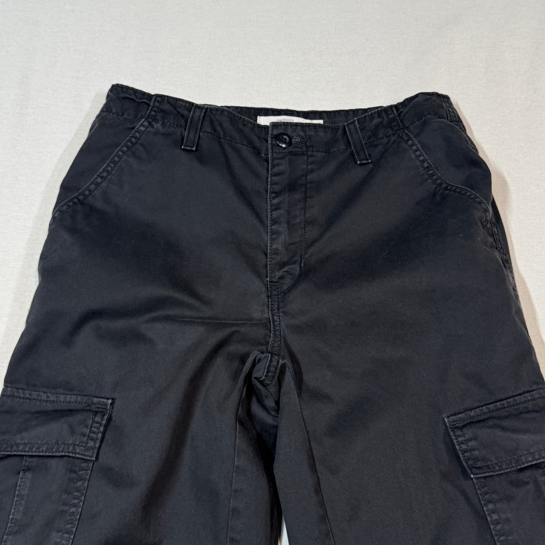 28inch) 리바이스 블랙 배기 카고 팬츠 면바지 상품이미지4