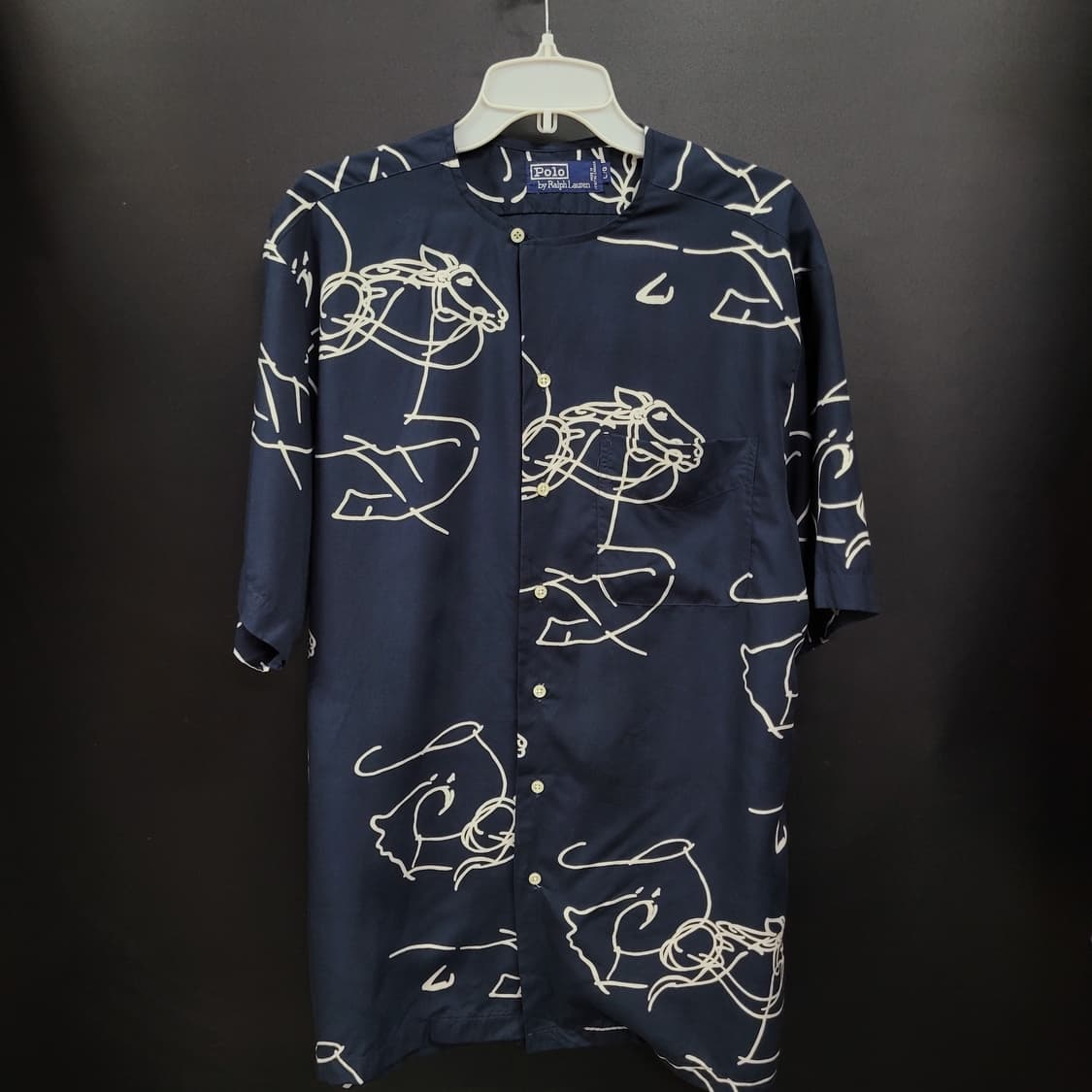 Ralph Lauren 랄프로렌 90s 빈티지 헨리넥 레이온 셔츠  상품이미지1