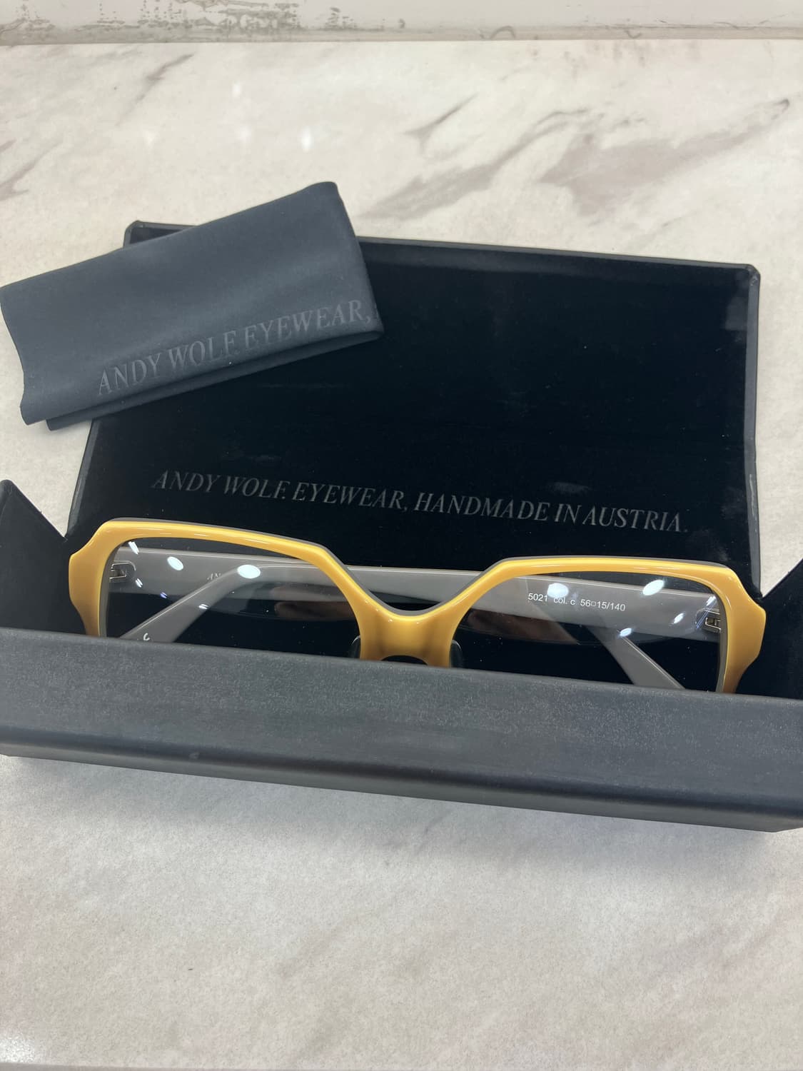앤디 울프 Andy wolf 앤틱 모카옐로우 스퀘어 뿔테 안경 상품이미지9