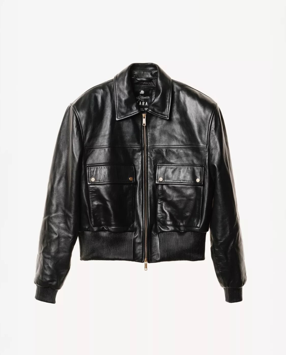 M L XL 자라 윌리차바리아 레더 크롭 자켓 블랙 미시착 새제품 판매 상품이미지1