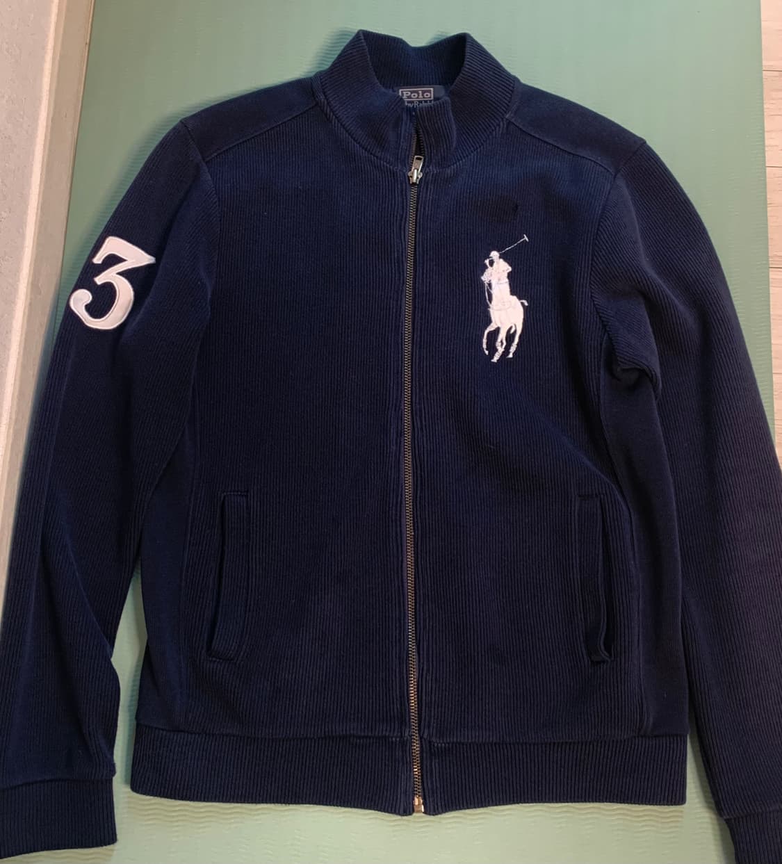 폴로 니트집업 빈티지 상품이미지1