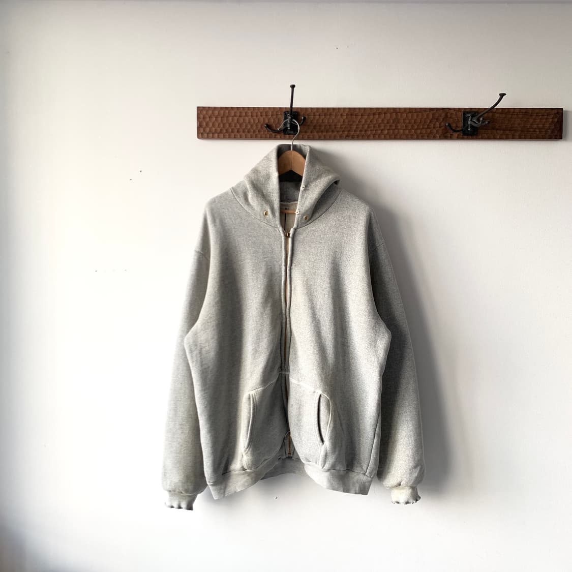 24fw 빈티지 스웻 후드집업 상품이미지1