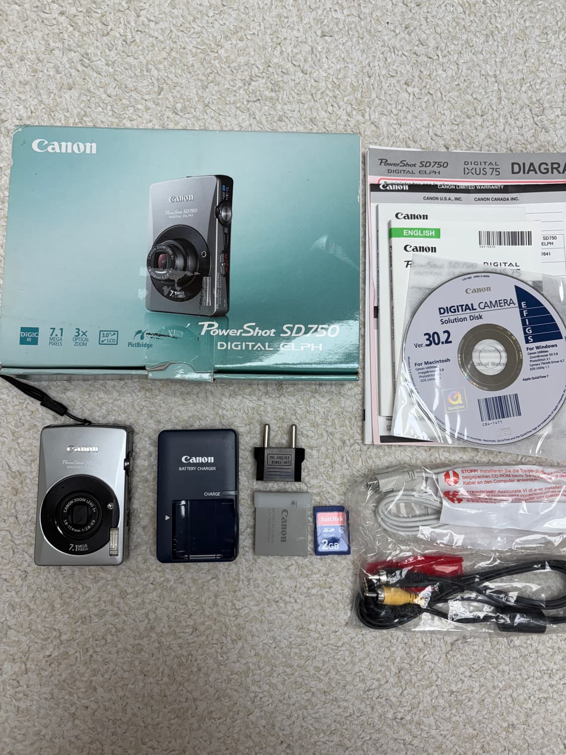 캐논 익서스75 Canon IXUS75 풀박스 상품이미지1