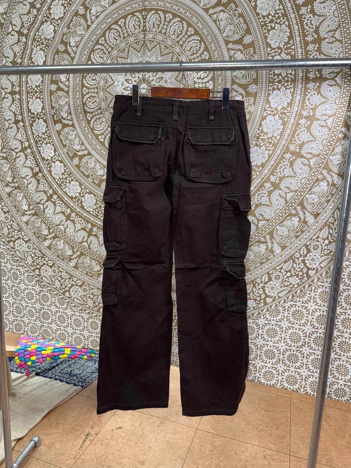 Vintage 포켓 브라운 카고팬츠 상품이미지5