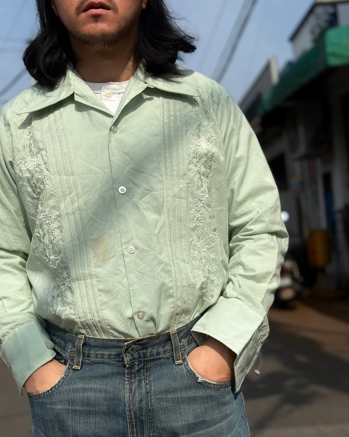 70-80‘s N.O.K 구아야베라 셔츠 2 상품이미지8