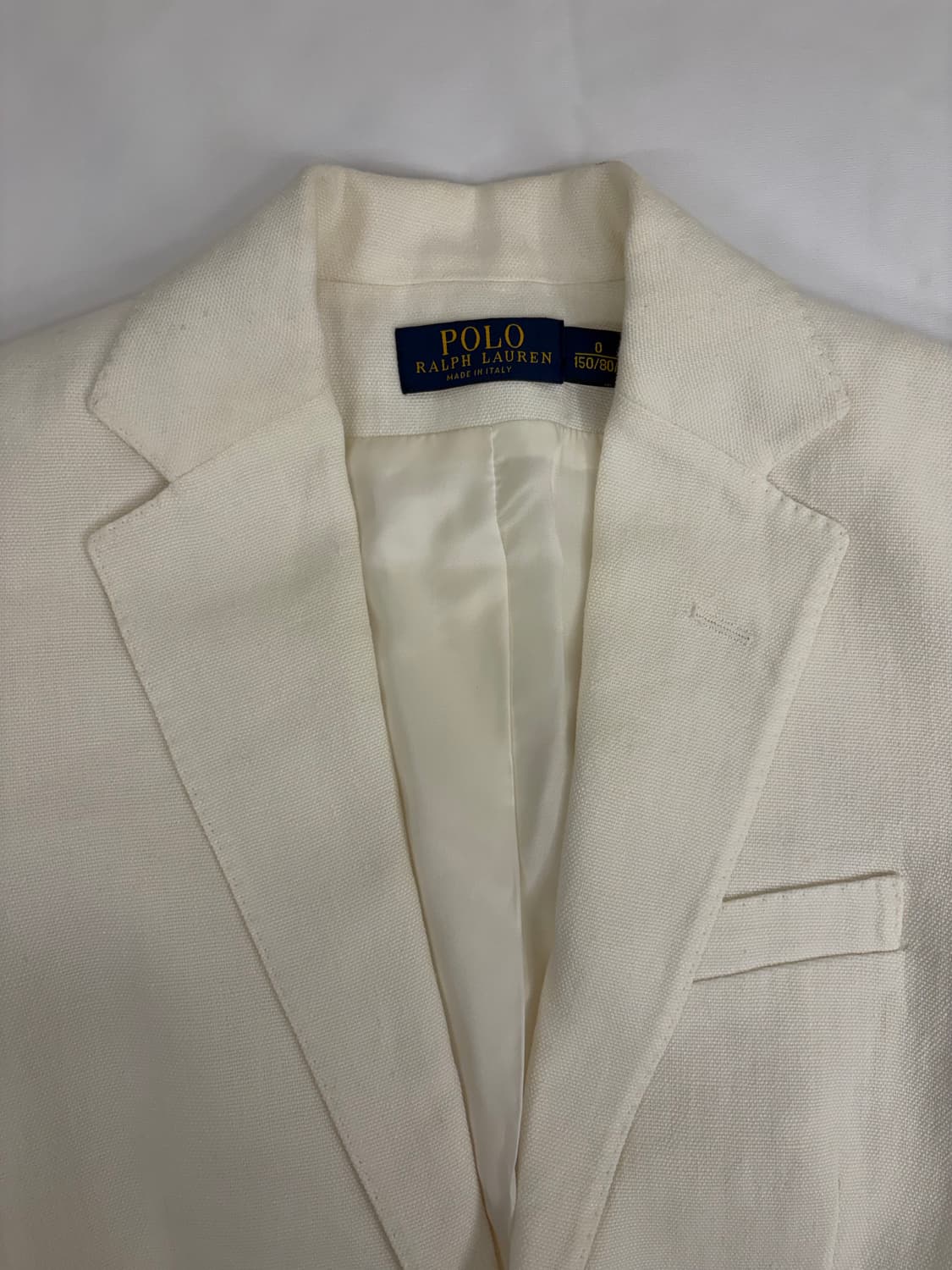 [0] 폴로 랄프로렌 화이트 린넨 블레이저 자켓 상품이미지2