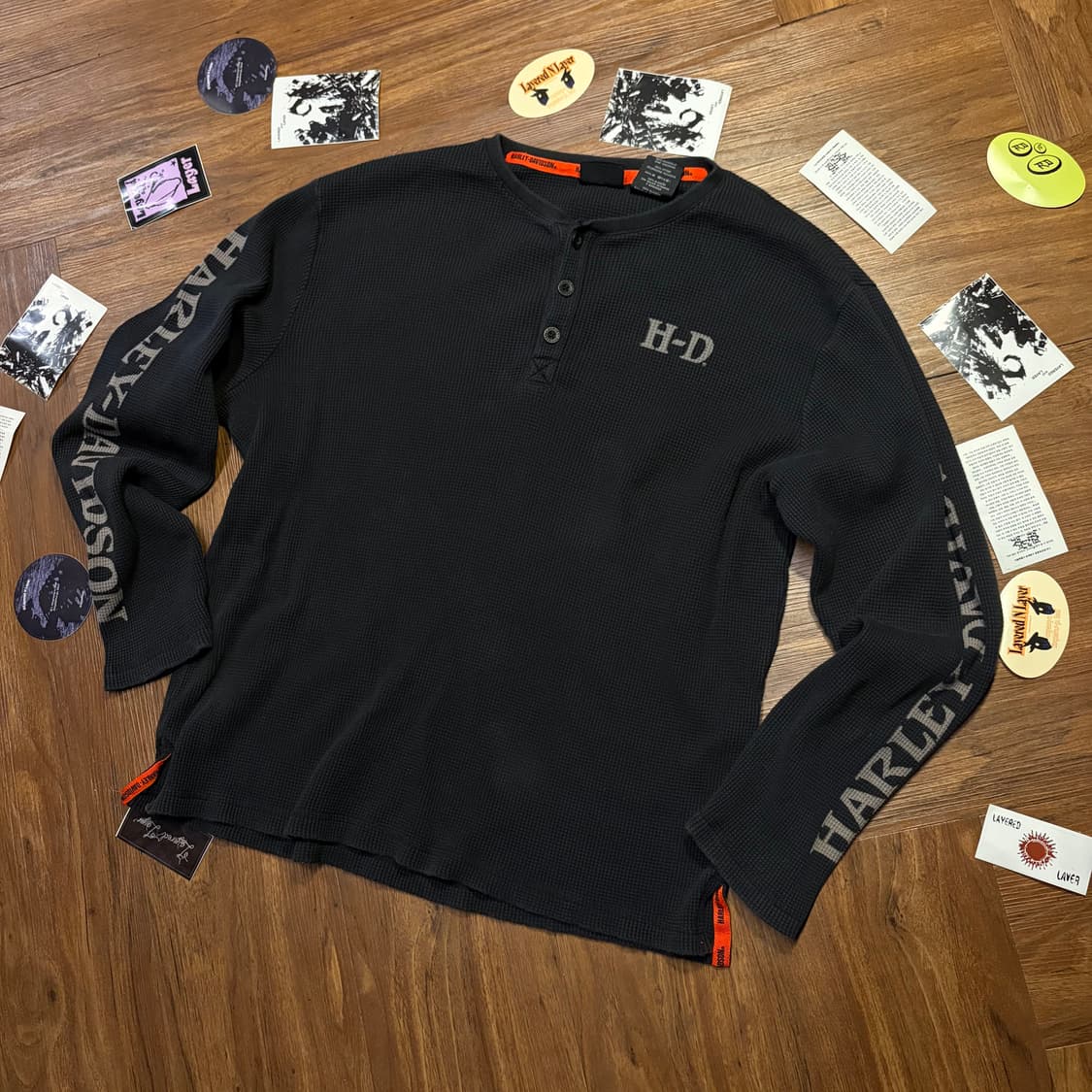 Harley davidson skull cotton waffle knit 상품이미지2