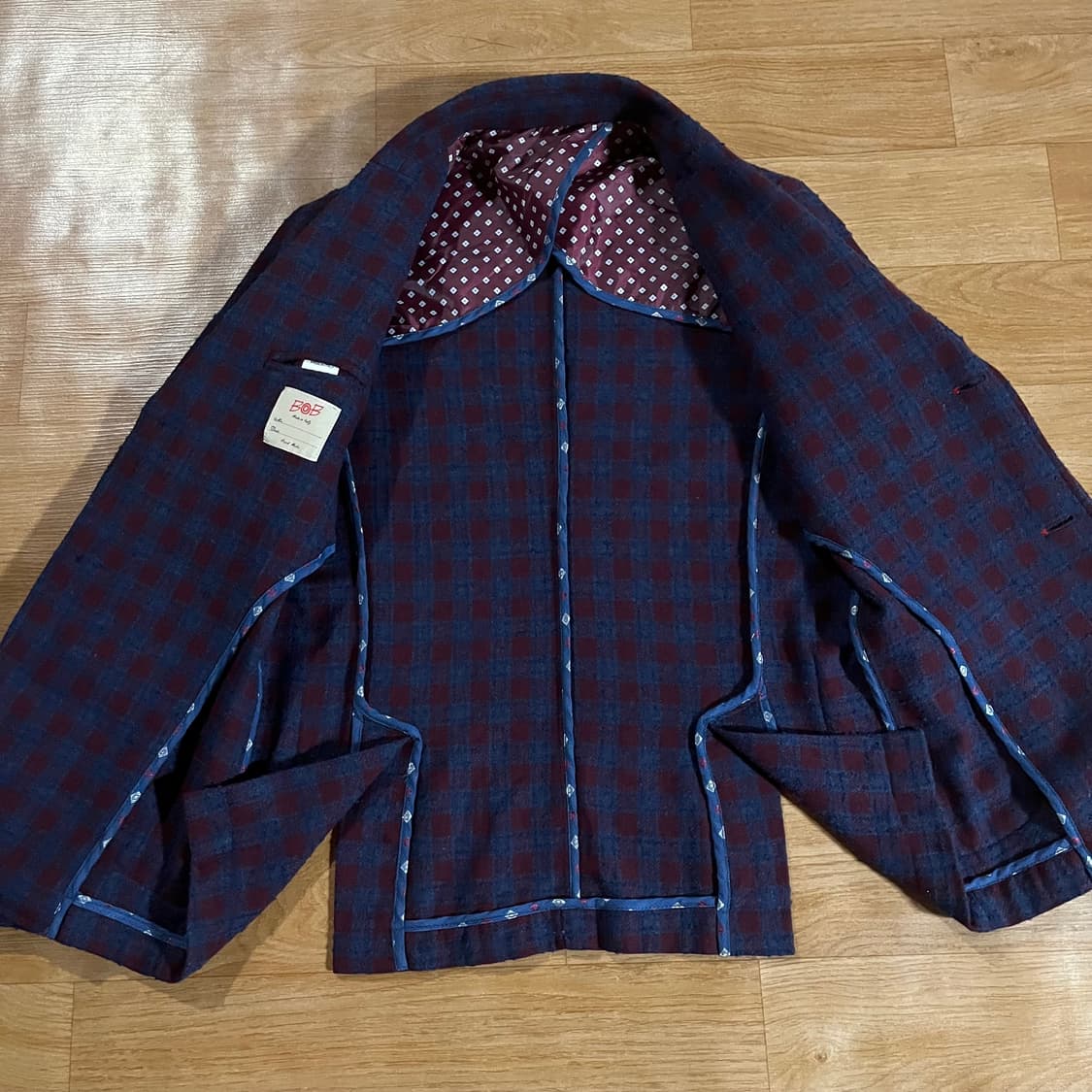 [100] 비오비 체크 울자켓 상품이미지7