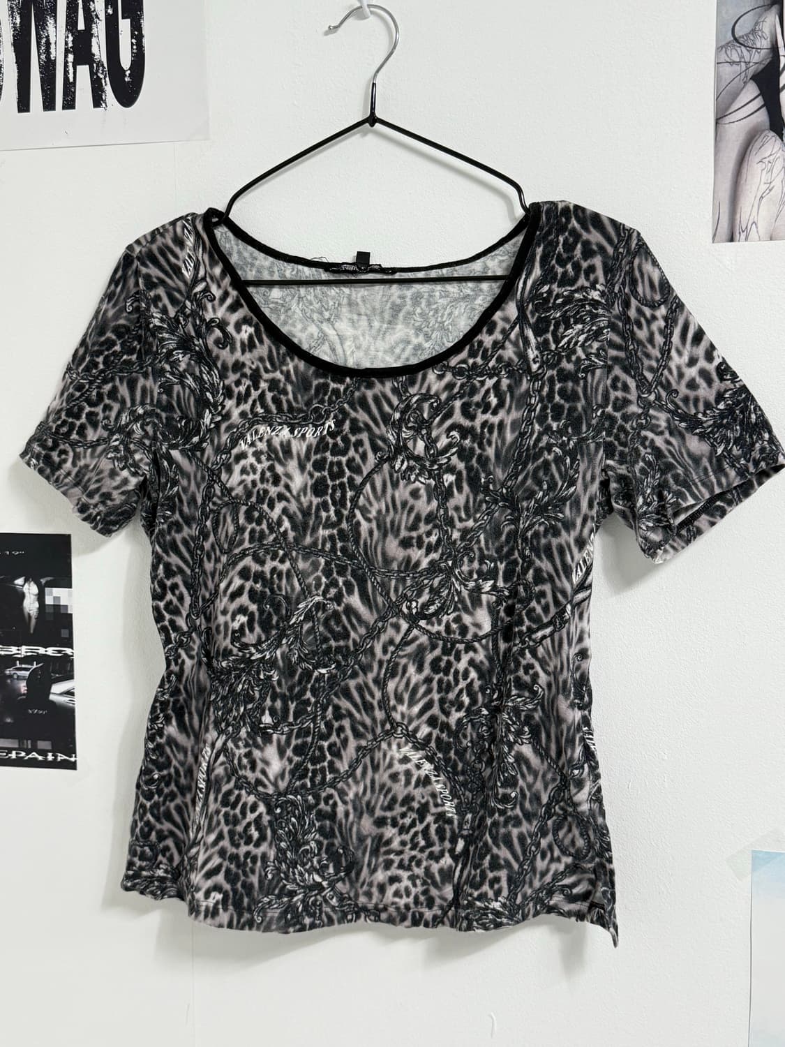 00s mood leopard pattern halfsleeve 상품이미지2
