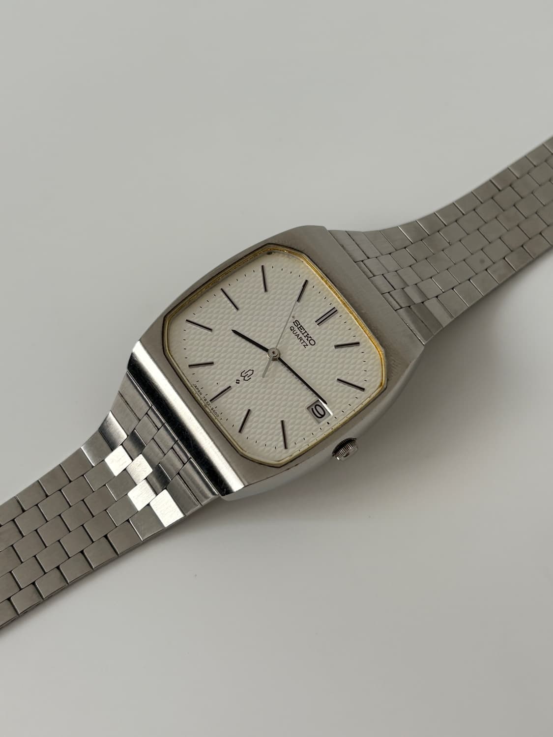 70s emblem silver square quartz 상품이미지5