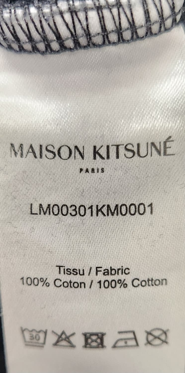 메종키츠네 폭스 패치 블랙 맨투맨 XL 상품이미지4