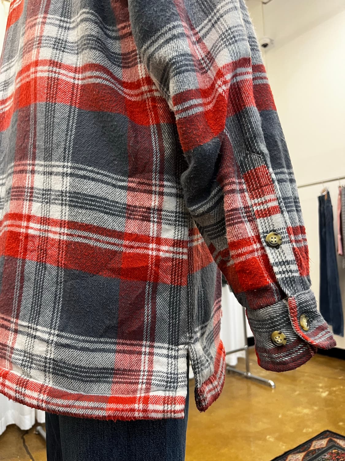 Trimmer Craft 셰르파 후드 플란넬 셔츠 상품이미지6