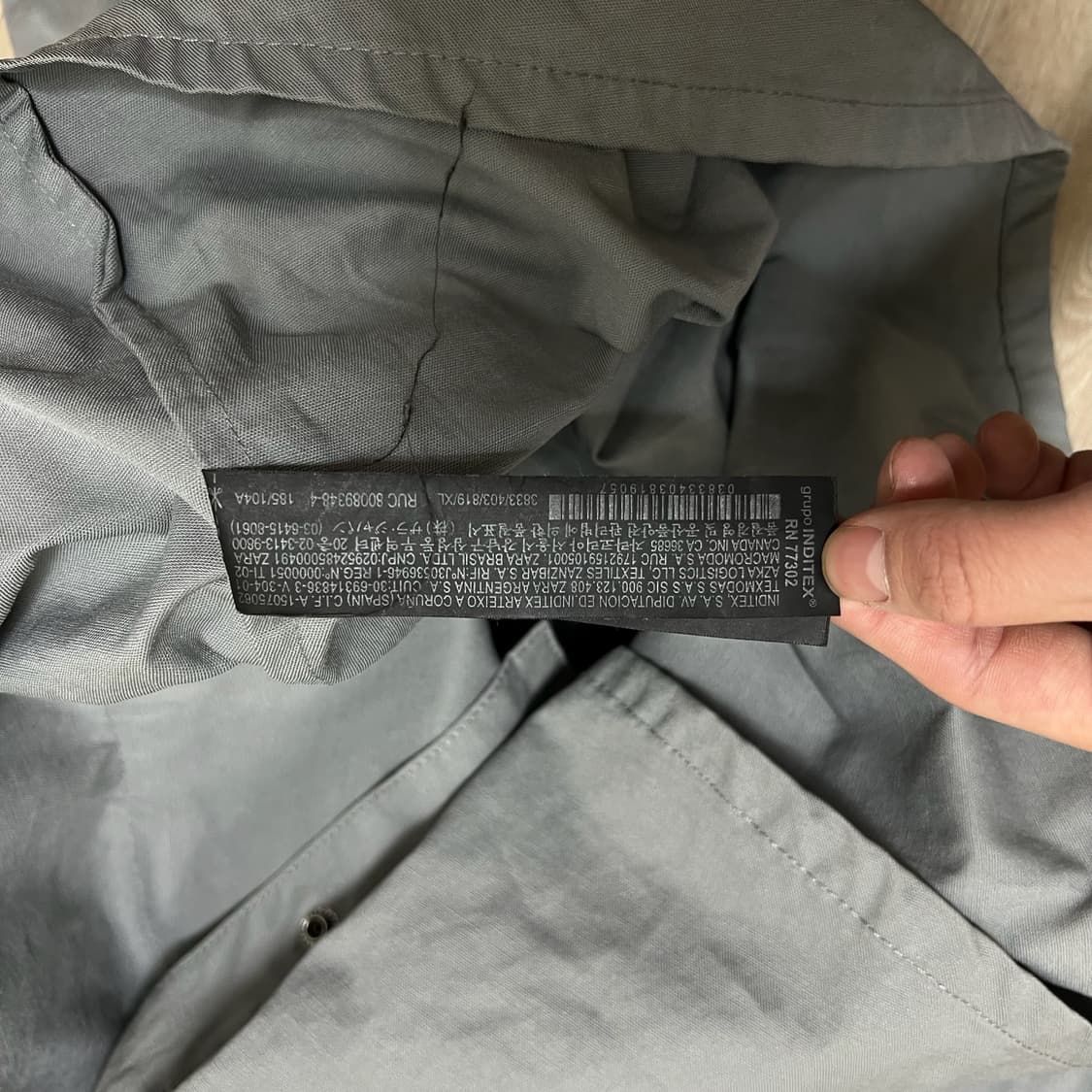 자라 남성 오버핏 포켓 셔츠 자켓 XL/105  상품이미지5