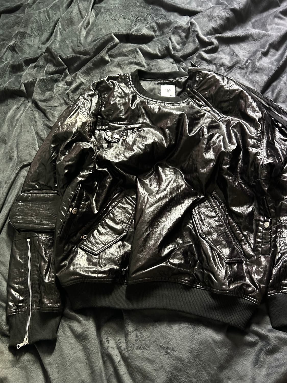 Flight Nylon Bomber Zip Sweat Shirts 상품이미지6