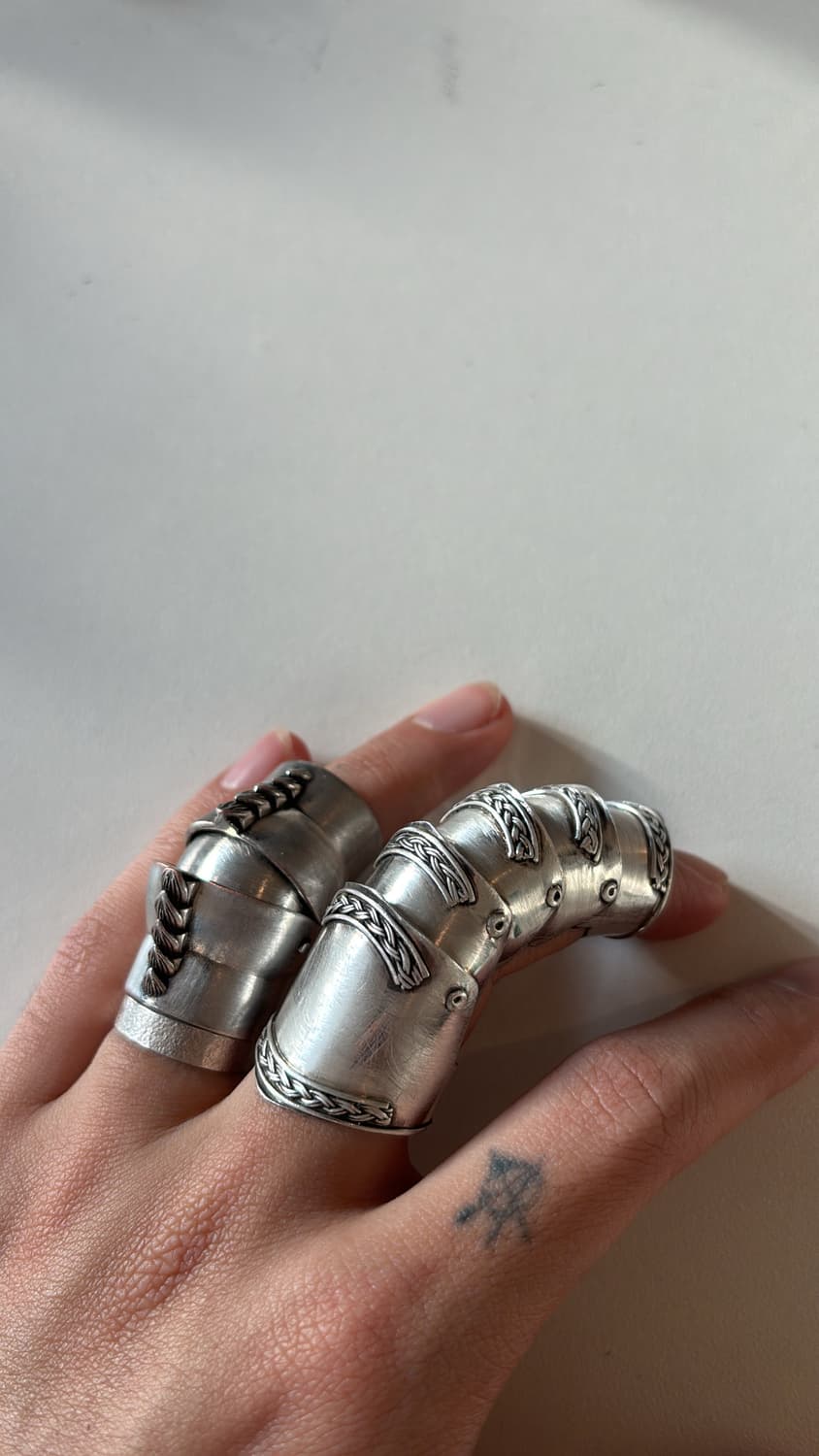 Vtg Medieval Armor Ring 상품이미지2