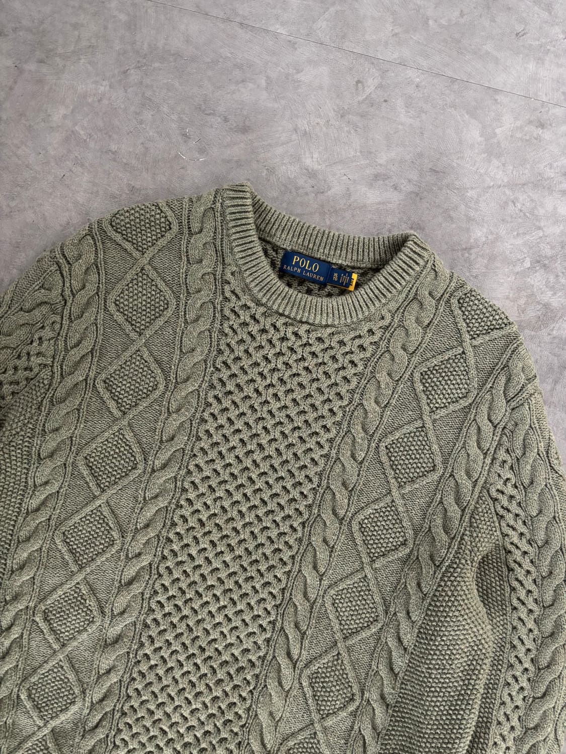 Polo 폴로 랄프로렌 신형라벨 피셔맨 케이블 니트  상품이미지6