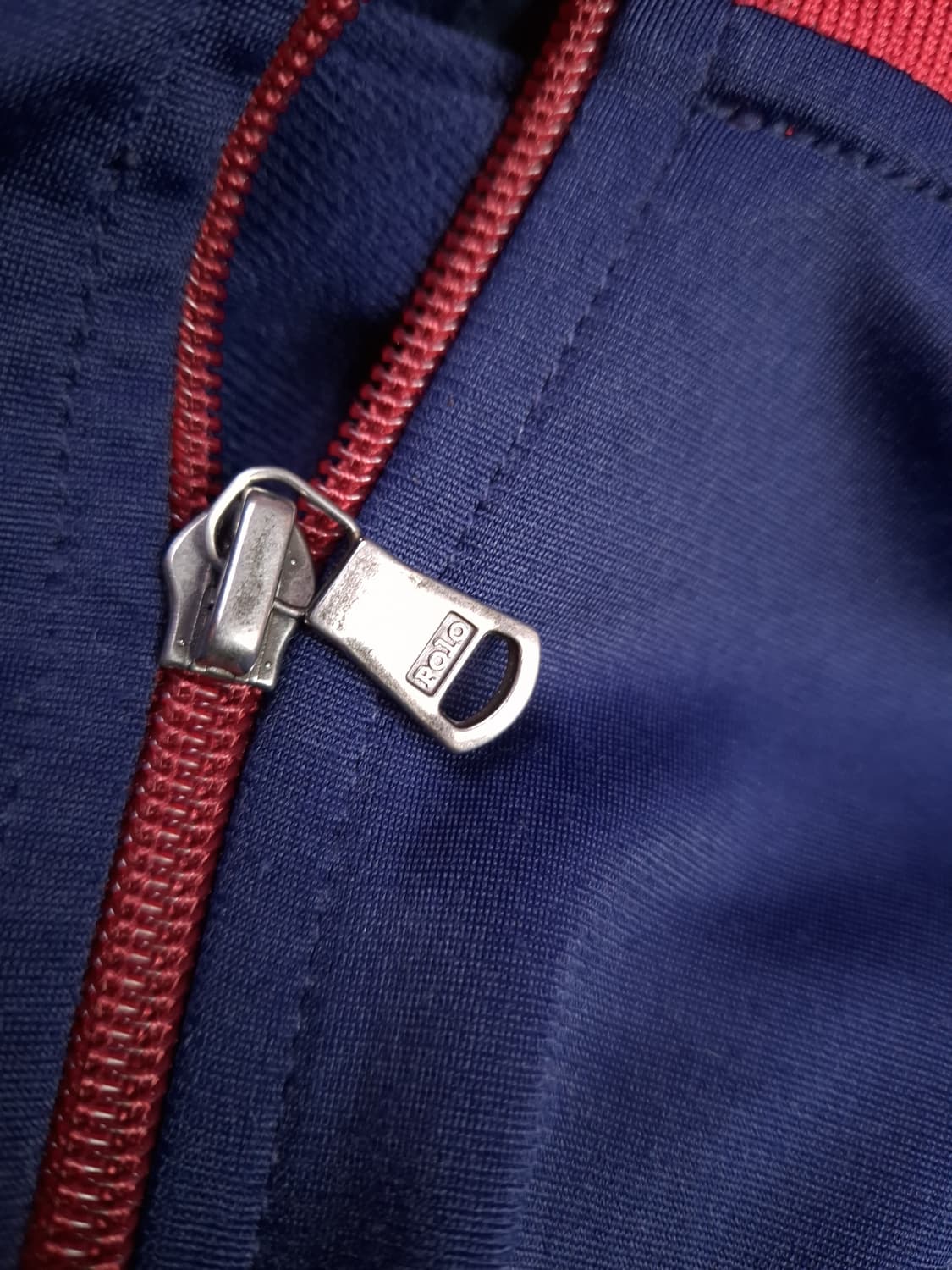 새제품급 오리지날 랄프로렌폴로 배색 트렉탑져지 상품이미지5