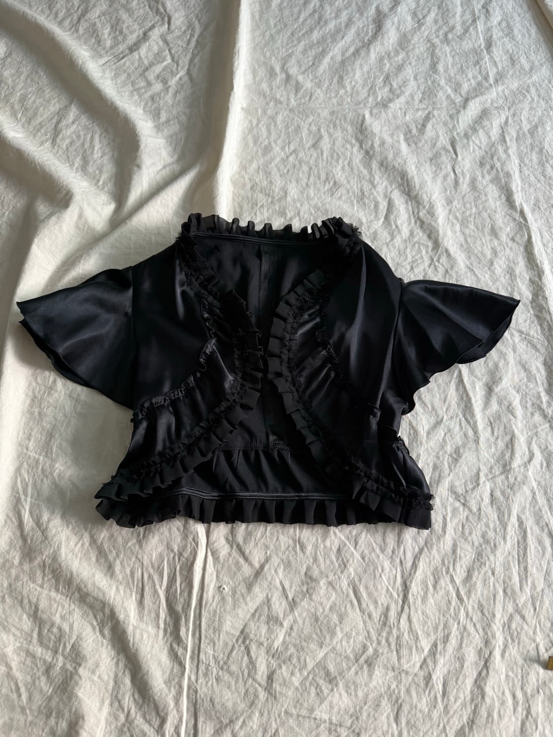 고딕 고스로리 새틴 크롭 볼레로 상품이미지1