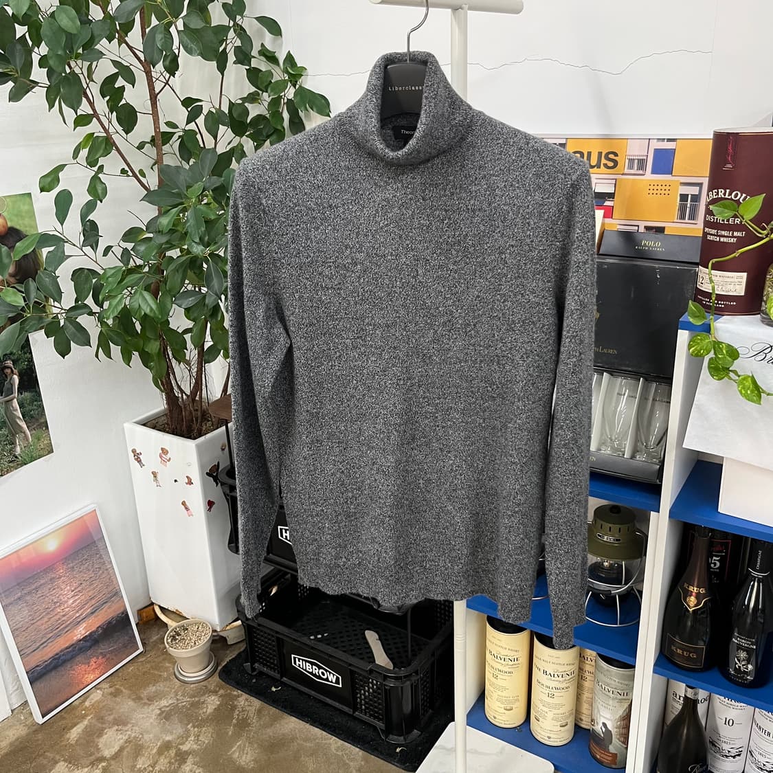 띠어리 캐시미어100% 터틀넥 M 상품이미지1