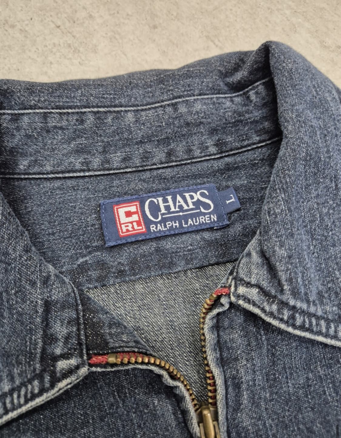 챕스 랄프로렌 집업 데님셔츠 상품이미지5