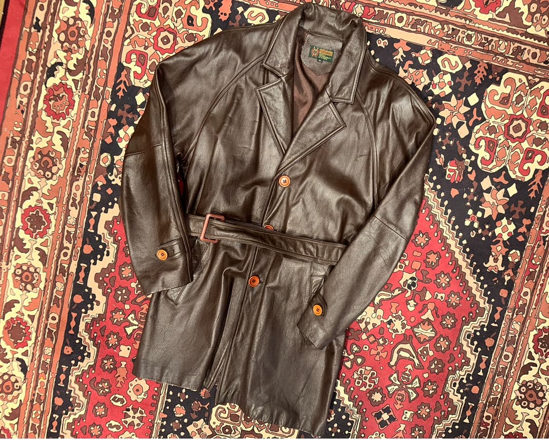 ( XL ) 가죽코트 가죽카코트 레더자켓 가죽자켓 소가죽 양가죽 상품이미지1