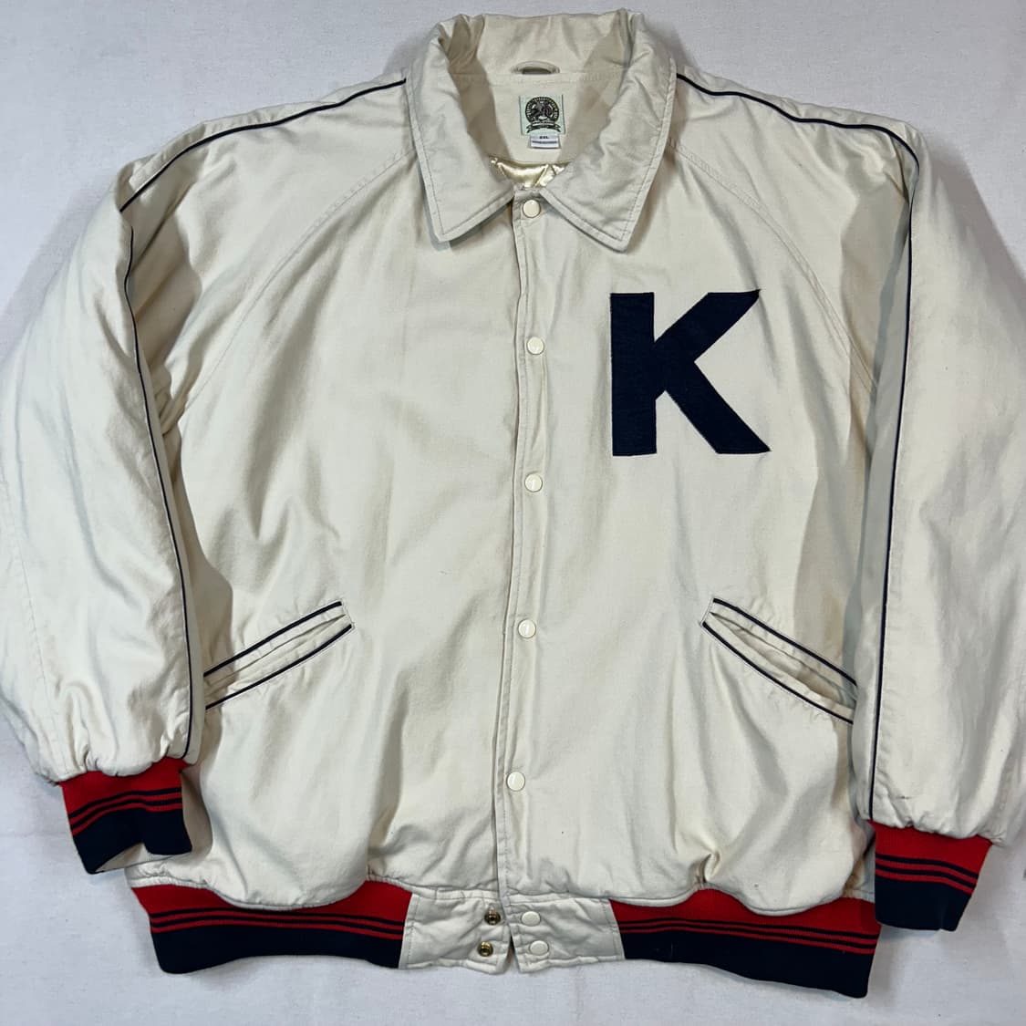 XXL) 빈티지 카키 스타디움 자켓 상품이미지2