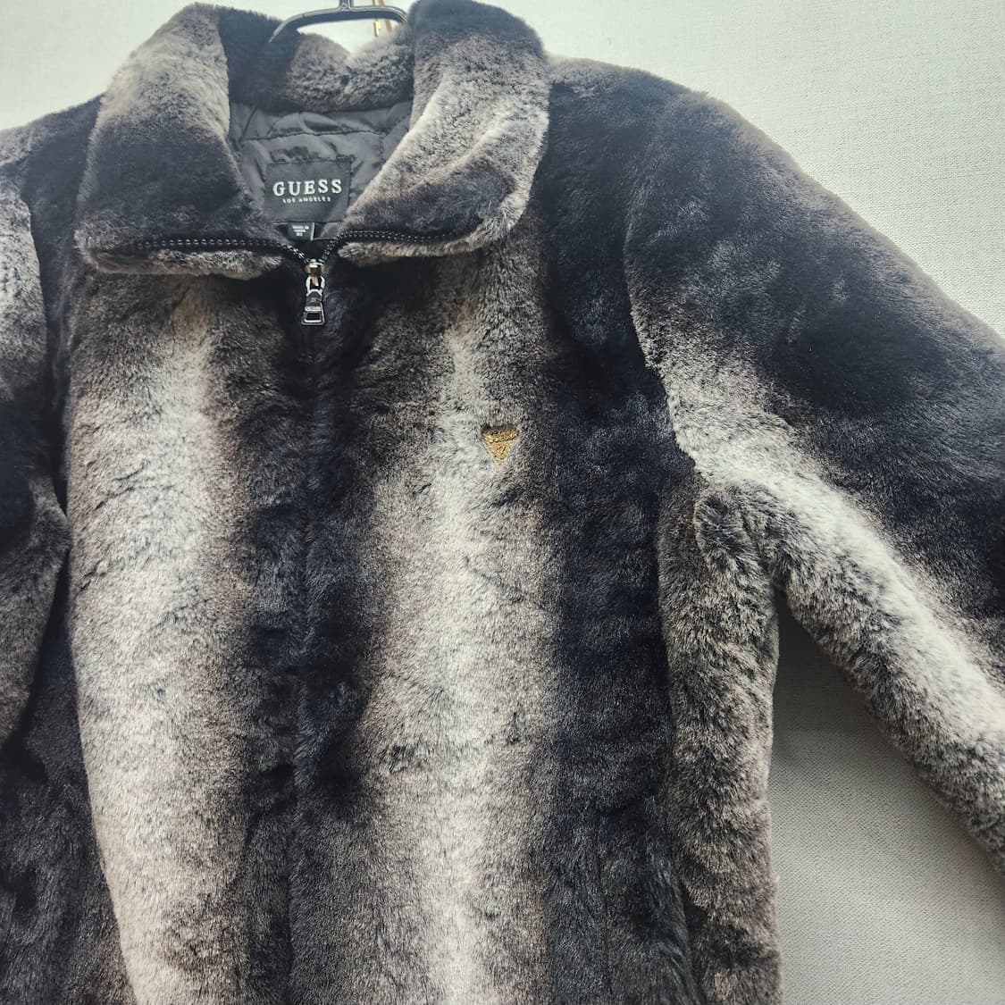 게스 밍크 에코퍼 숏 집업 자켓 M 상품이미지2