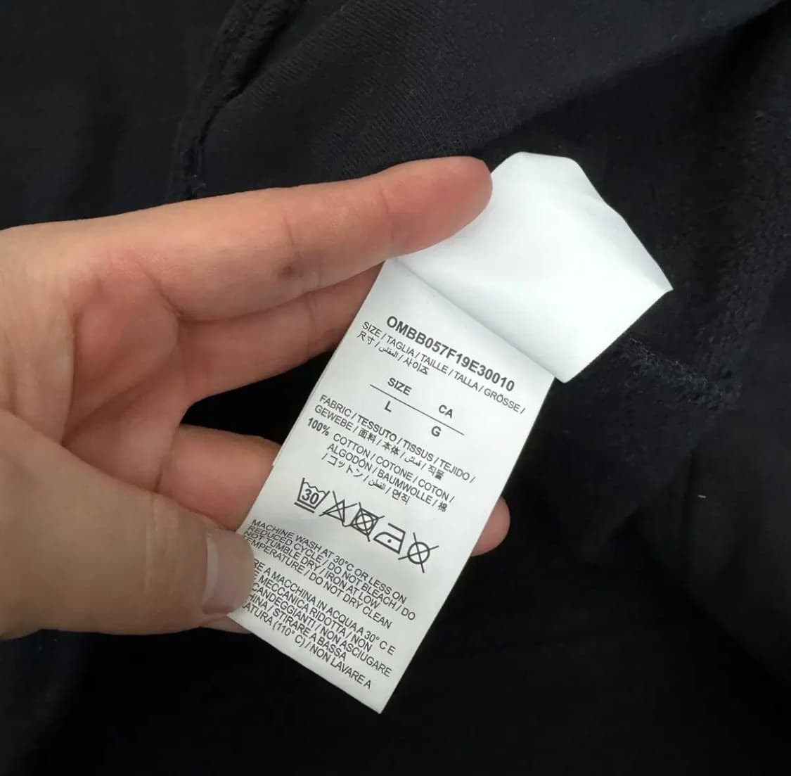 오프화이트 아크릴 애로우 프린티드 코튼 후드 상품이미지6