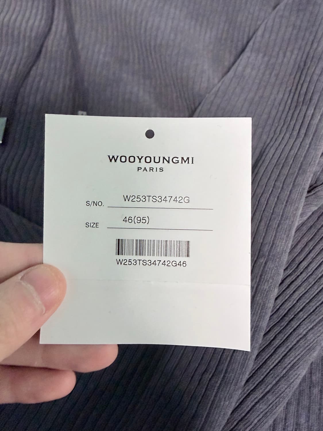 25fw 우영미 코듀로이후드 46사이즈 상품이미지4