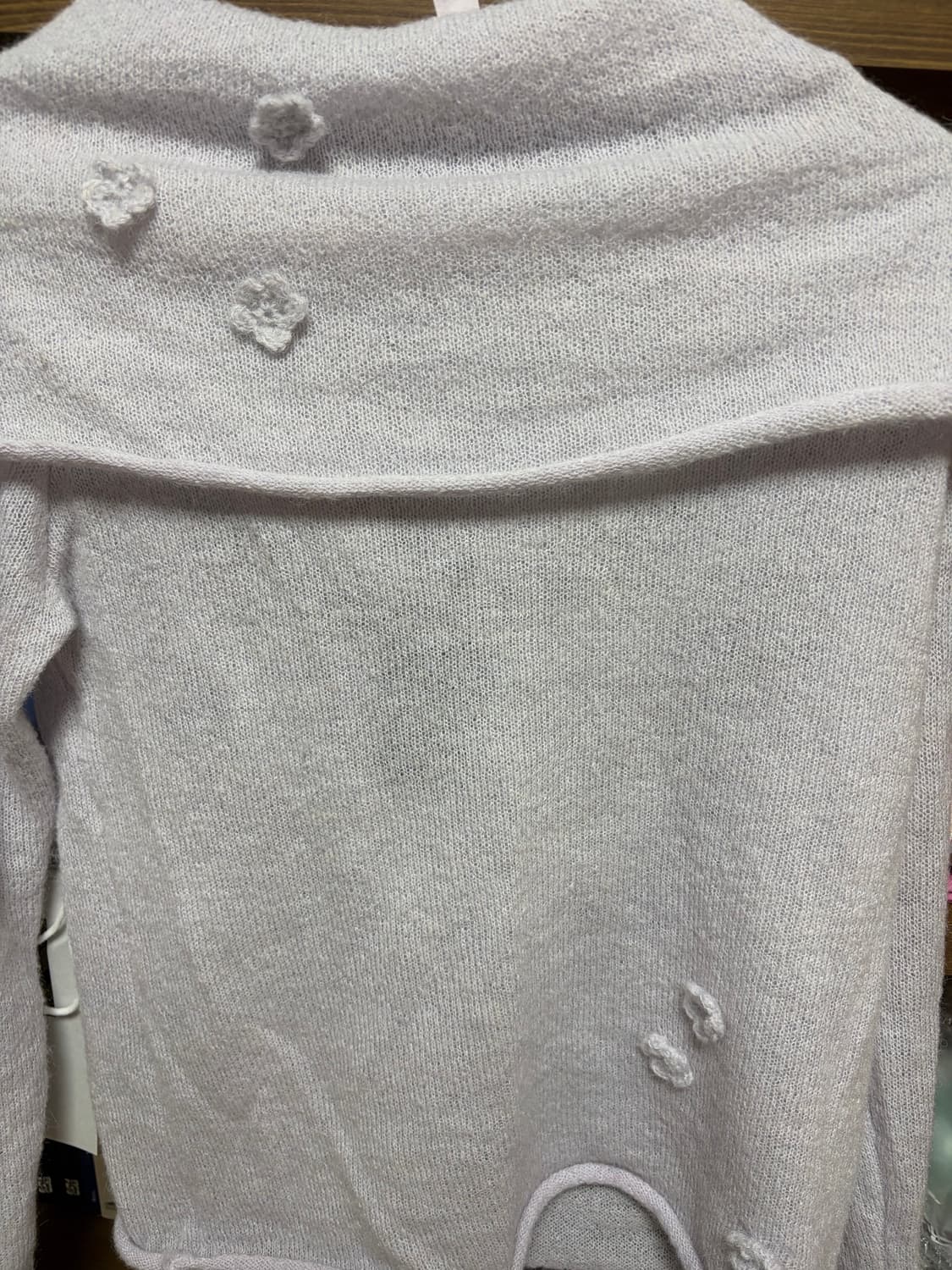 연보라 꽃 오픈숄더  상품이미지2