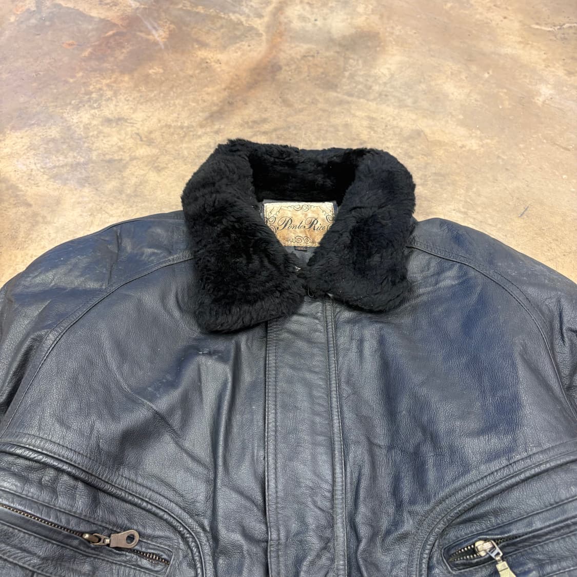 빈티지 양가죽 무스탕 레더자켓 상품이미지3