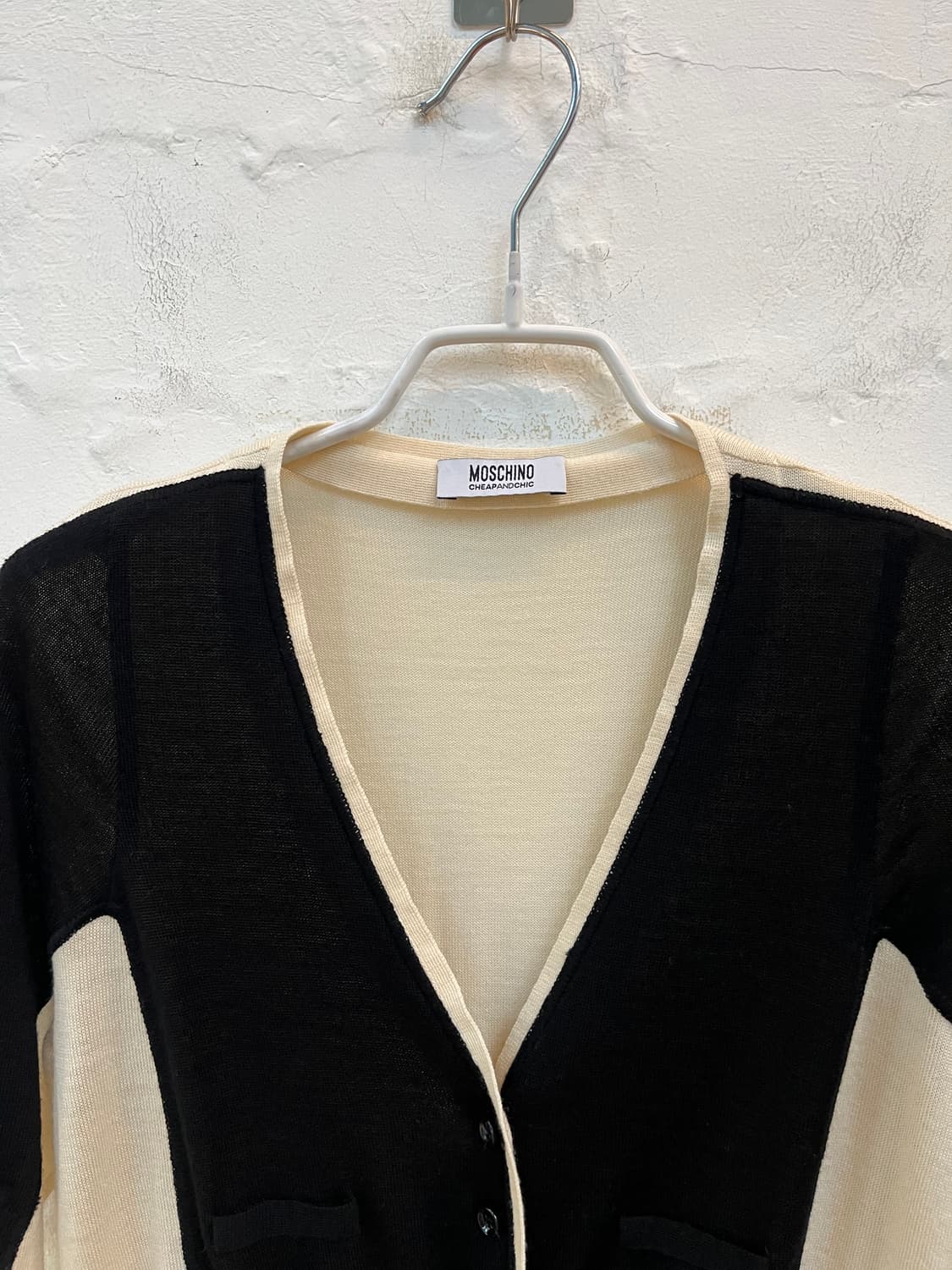 Moschino virgin wool 패턴 가디건 85 상품이미지2