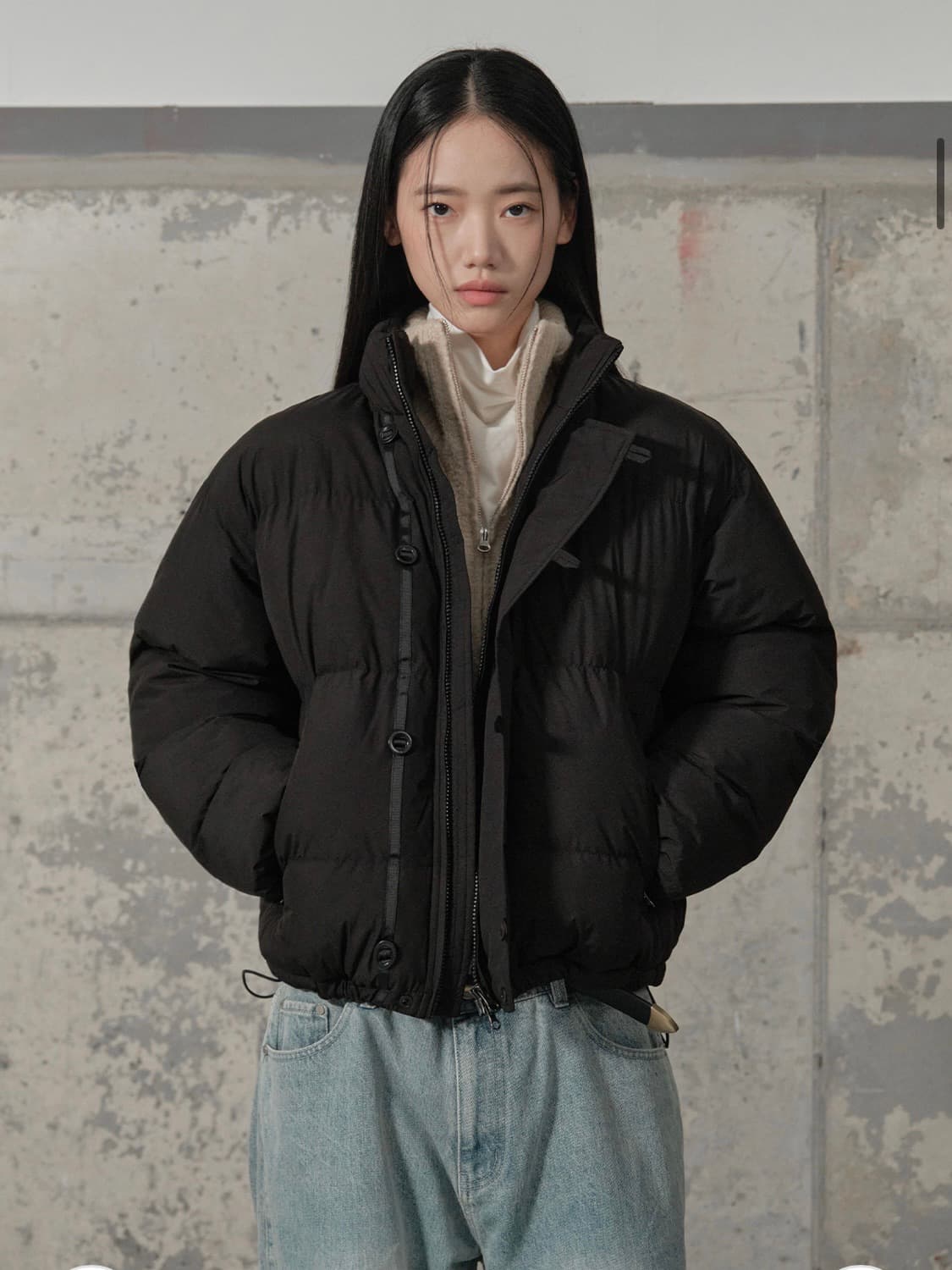 세컨모놀로그 숏패딩 상품이미지1