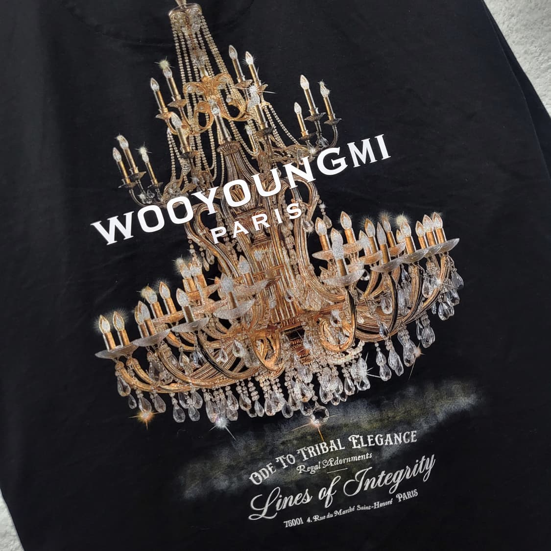 [신형] 50 / 25FW 우영미 샹들리에 백로고 반팔티  상품이미지3