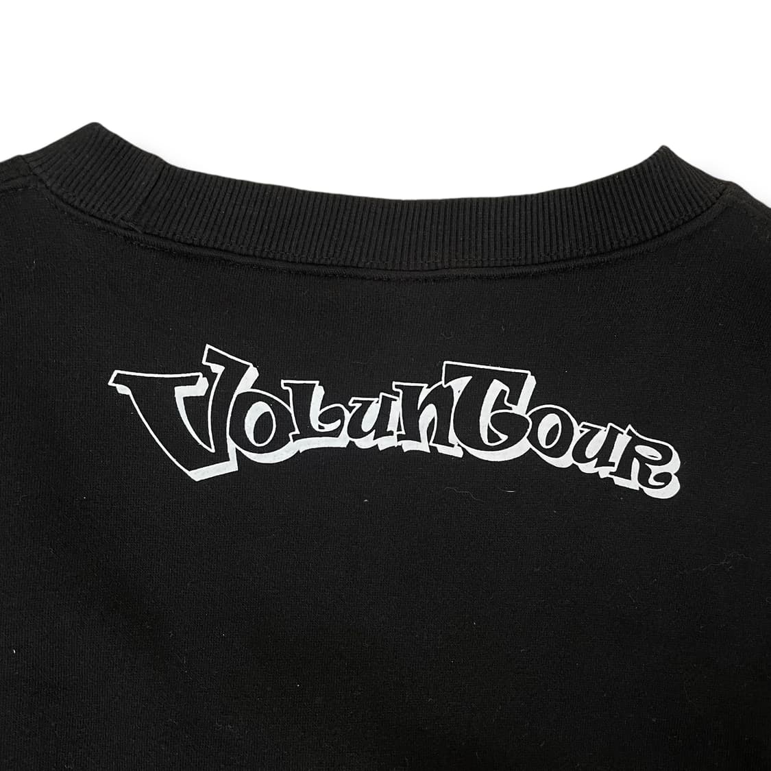 GALLERY 백로고 레터링 블랙 기모 맨투맨 XL 상품이미지3