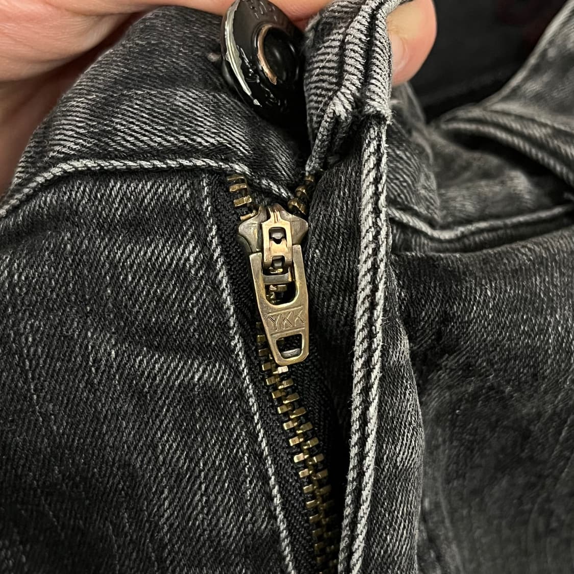 [정품] 후부 블랙 워싱 데님 청바지 b10 상품이미지7